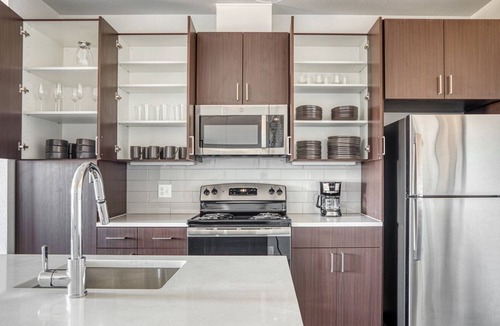 Five Points Apartment | Airy Five Points 2BR w/ Roof Deck & Gym, walk to RiNo bars, by Blueground