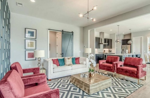 Edgehill House | Amplify at the Gulch modern 3 story condo 2 car garage rooftop fire pit security and view