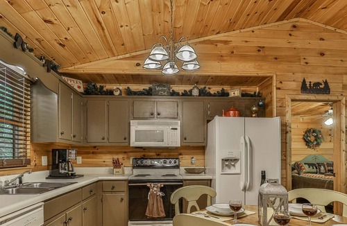 Ellijay Cabin | Autumn's Hollow : one story, easy access, 2/2, HOT TUB, pet friendly, lake,