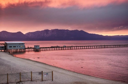 South Lake Tahoe House | Breathtaking Lake Views in Scenic Tahoe! Balcony + Gas Fire Pit | Outdoor Pool