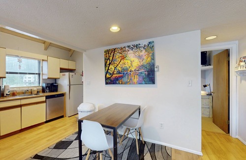 Thayerville Condo | Bright condo with Deep Creek Lake views, wood fireplace