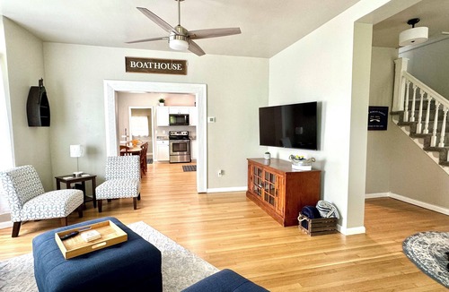 Burnside House | Burnside Boathouse – Cozy 5 Bedroom Lake Retreat Steps from Marina & Local Eats