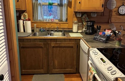 Dunlap Cabin | Charming 2-bedroom cabin with AC, WiFi on private lake in Dunlap, Tennessee