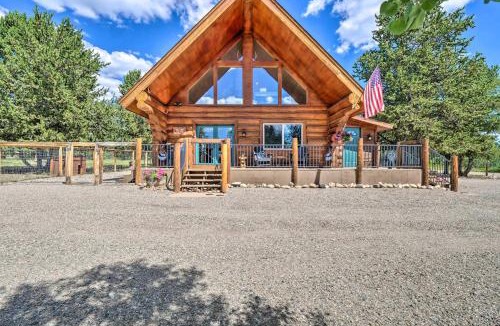 Warm Springs House | Chic Fairplay Cabin with Deck and Mountain Views!
