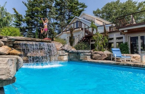Union Pier House | Colossal Union Pier Home with Lakefront, Pool, Hot Tub and More!