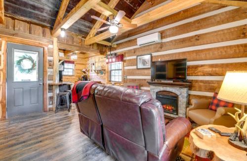 Cosby House | Covered Deck and Fire Pit Smoky Mountain Cabin