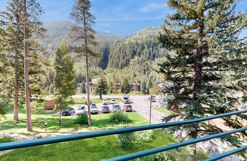 Vail Condo | Cozy condo with fireplace, pool & hot tub - steps to ski shuttle