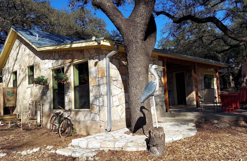 Lago Vista Cabin | Cozy, private waterfront stone cabin on the north shore of Lake Travis