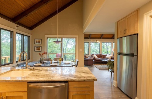 Wintergreen House | Custom Builder just completely remodeled this Mountain Chalet! .with Hot Tub!