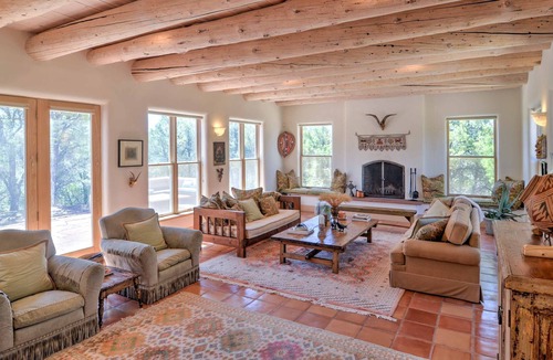 Valdez House | Custom Taos Home on 11 Acres w/ Outdoor Fire Pit!