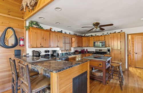 My Mountain Cabin | Dances with Wolves offers Sunset Views, Large Decks, Hot Tub and Fire Pit
