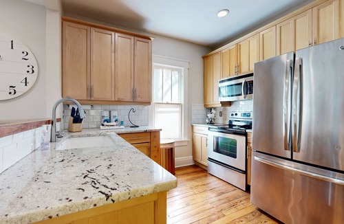Shelby Hills House | Delightful updated home with furnished patio, washer/dryer, & AC
