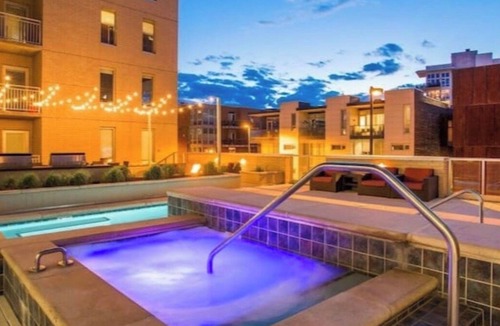 Uptown Apartment | Denver 1BR Apt with Amazing balcony views pool, jacuzzi and fitness center