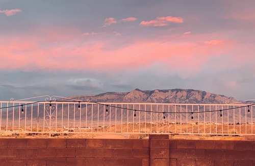 Rio Rancho House | Desert Beach House with a Mountain View - Private Pool and Hot Tub!
