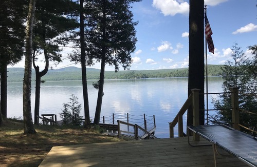 Lyon Mountain Cabin | Direct waterfront overlooking forever wild forest on a hidden dead end street