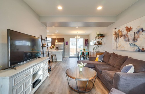 Dupont House | Fire Pit & Shuffleboard: Suburban Denver Home