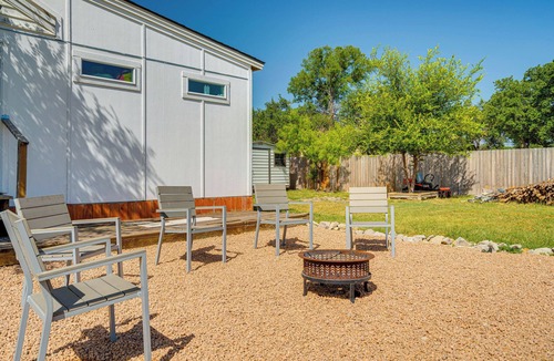 Spicewood House | Fire Pit & Yard: Dog-Friendly Spicewood Home