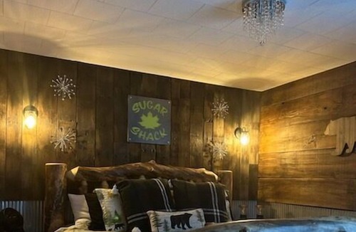 Wetmore Cabin | Firefly Cabin-6 private acres! Snowmobile/ATV trails, pet-friendly!