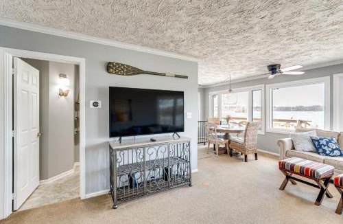 Mukwonago House | Furnished Deck with Views Mukwonago Lake House!