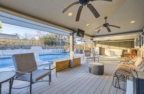 Arvada House | Guest Suite With A Pool A Hot Tub And A Fireplace In Arvada