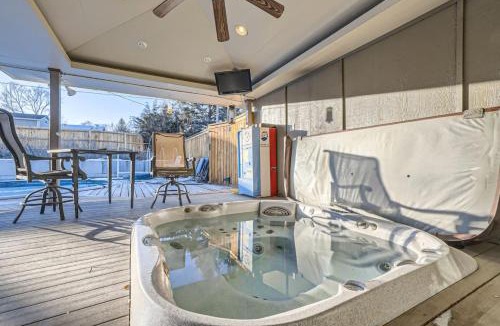 Arvada House | Guest Suite With A Pool A Hot Tub And A Fireplace In Arvada