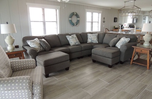 Fort Morgan House | Gulf View With Short Walk to Uncrowded Beach On Private Road With Screened Porch