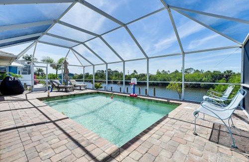 South Gulf Cove House | Heated Pool with Canal Views Port Charlotte Home