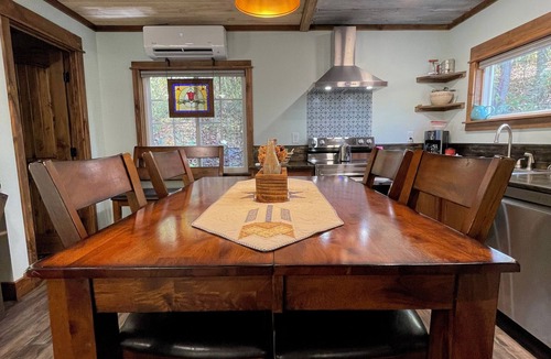 Lupton City Cabin | Hidden Cove Cabin at The Pines: Hand Crafted Charm in Peaceful Wooded Cove