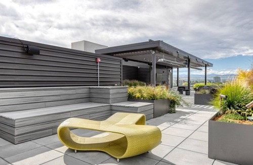 West Colfax Apartment | Hip Sloan's Lake 1BR w/ Roof Deck, Gym & W/D, near Park, by Blueground