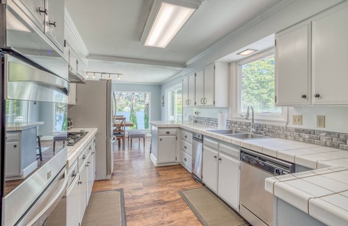 Otis House | Impressive lake front home was beautifully updated, includes-Hot Tub + Game Room