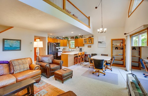 Interlochen House | Interlochen Lake House w/Deck, Fire Pit & Dock!