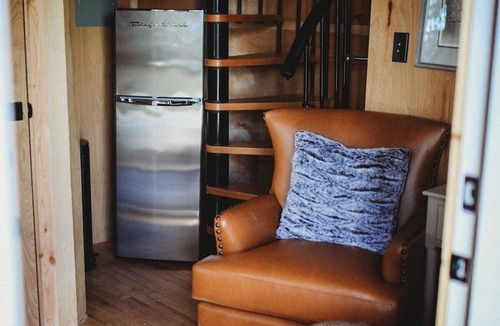 College House | It is a tiny home in the treehouse located in the middle of Fairbanks.
