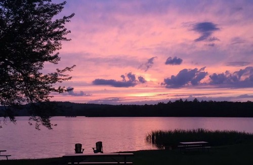 Beach Lake House | Lake Front Rustic Cabin #1 on Private Lake!