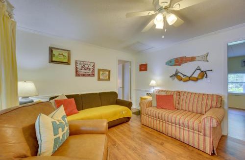 Eatonton House | Lake Sinclair Crooked Creek Cottage with Fire Pit!