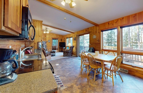 Three Lakes House | Lakefront, dog-friendly home w/private dock ,fire pit & a beautiful lakeview!