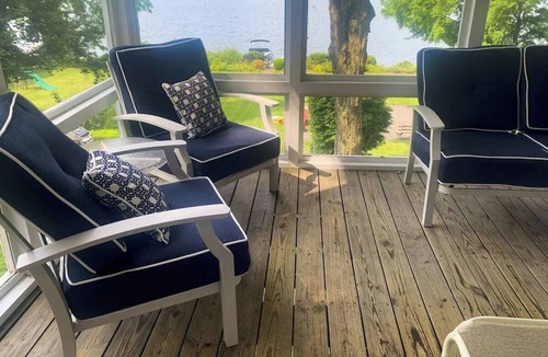 Town of Ledyard Apartment | Lakefront Home in the Heart of Aurora, Sunset Ready!