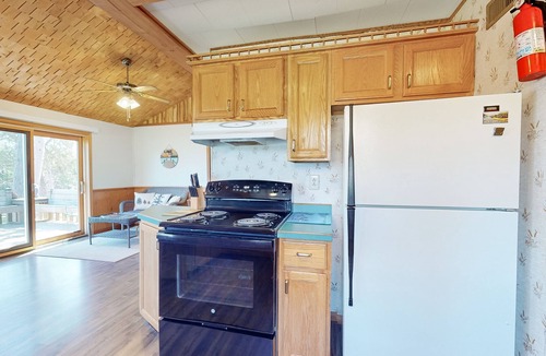 Three Lakes House | Lakefront home with amazing views, WFH desk, canoe, kayaks & private dock