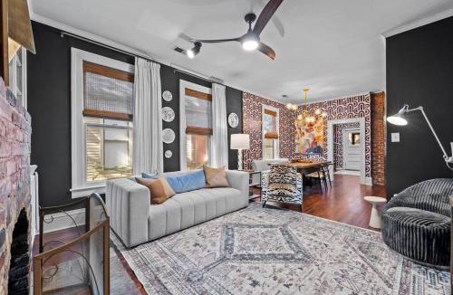 Midtown Villa | Large historical home w/fire pit, chef kitchen.