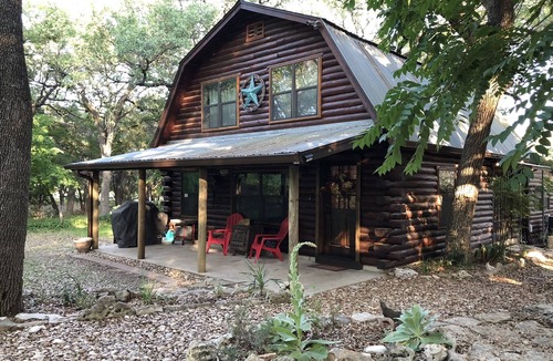 Wimberley House | Log Cabin Get Away-River Access with Deep Water, Pets OK, Rustic Cute