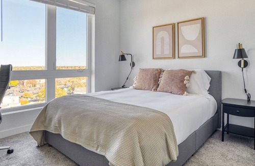 Five Points Apartment | Luxe Five Points 2BR w/ Roof Deck & Gym, walk to RiNo bars, by Blueground