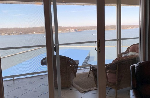 Osage Beach Condo | Luxurious TOP FLOOR condo with a 10 Mile View in the heart of Osage Beach!