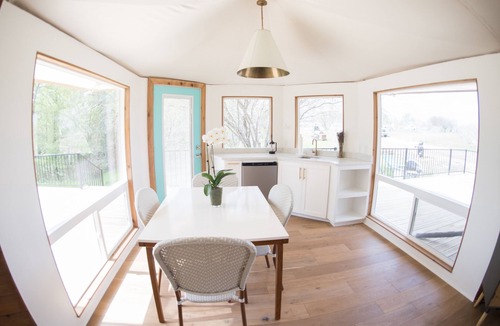 Fentress House | Luxury Glamping on 100+ Acres on the San Marcos River at Wahwahtaysee Resort