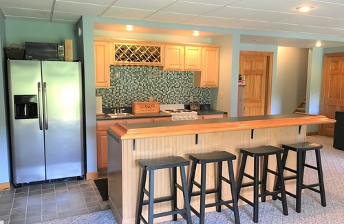 Treasure Lake House | Luxury Lakefront Home: Private dock & outside entertainment areas in resort.