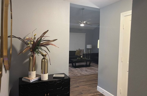 Cypress House | Mama’s Modern House is family and pet friendly, large yard, quartz countertops