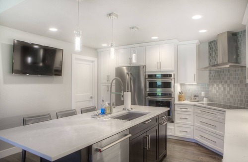 Eagle-Vail House | Modern home on creek and golf course with mountain views; ideal 2 families