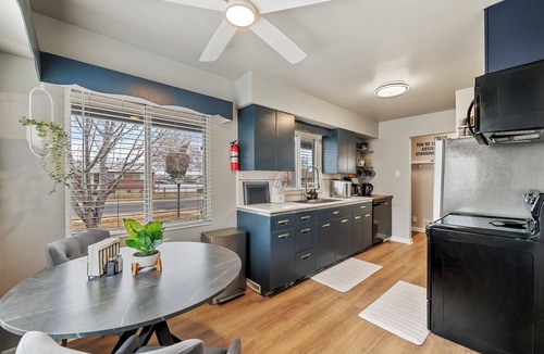 Midvale House | NEW! Charming Mountain View Home w/Huge Fenced Yard, King Beds & TV's, Fireplace