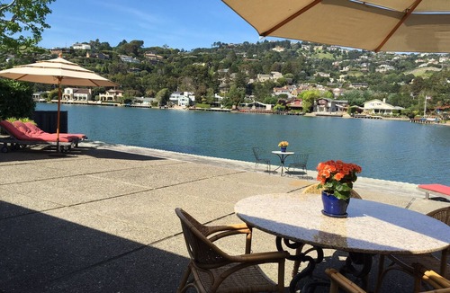 Belvedere Tiburon House | New, completely rebuilt two level Belvedere Lagoon waterfront monthly rental.