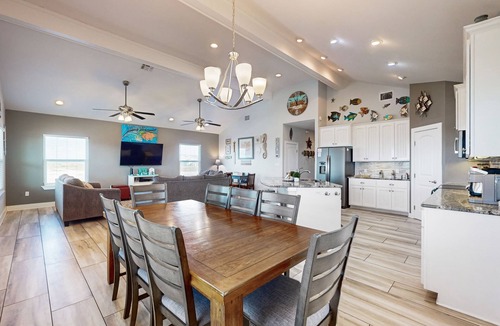 Leeward Sands House | New Port Aransas Home with WiFi & Bay Views - Near Community Park & Pool