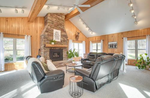 Bellville House | Patio and Scenic Views Modern Ohio Farmhouse