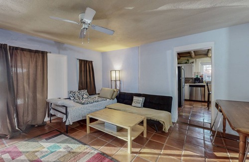South Capitol House | Private Adobe Haven: Gated Railyard Oasis with Outdoor Charm